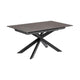 Kave Home Atminda eettafel uitschuifbaar rechthoek 160x90 cm Grey/Black