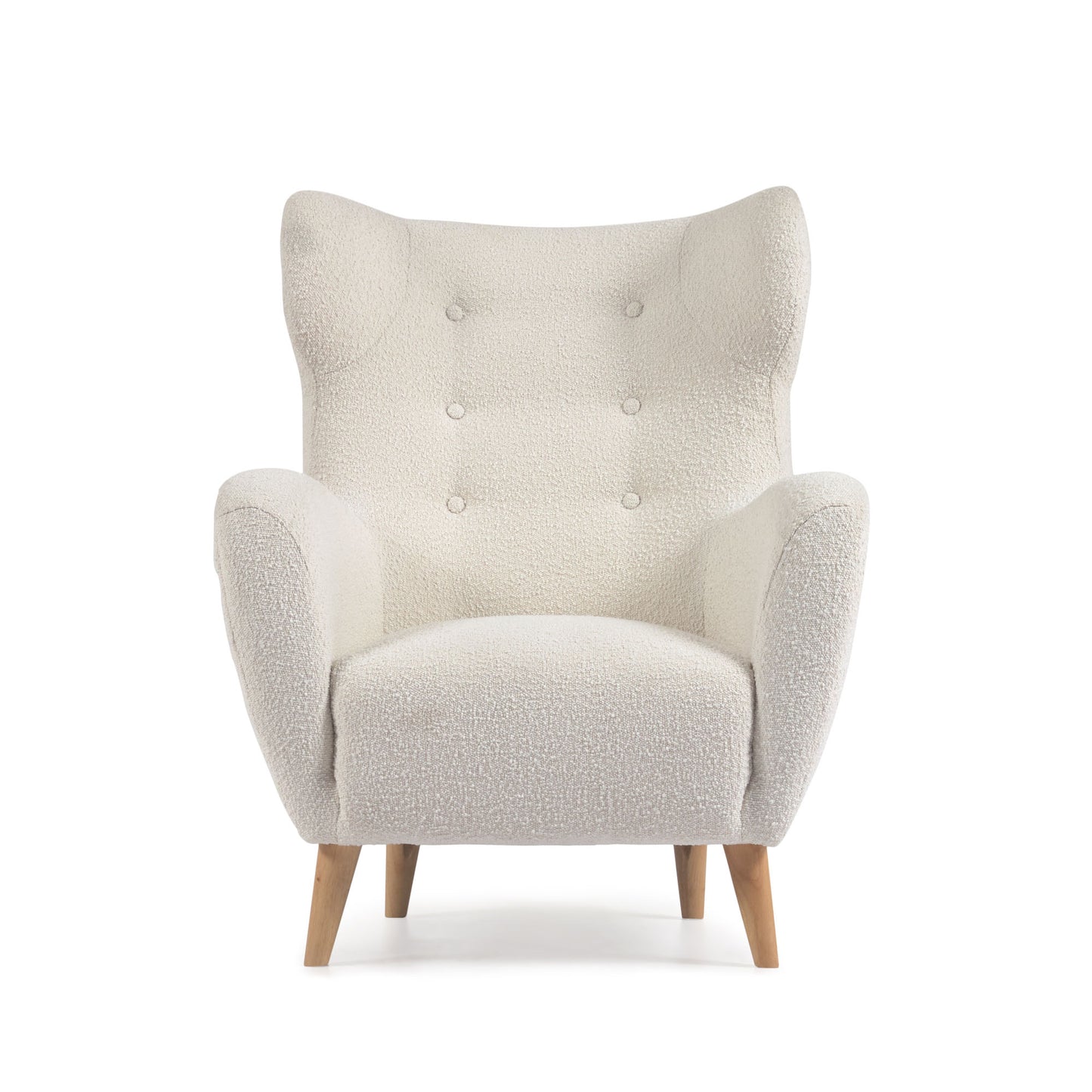 Kave Home Patio fauteuil bouclé Wit