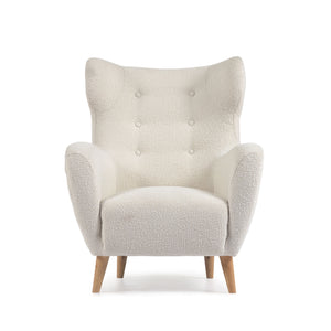 Kave Home Patio fauteuil bouclé Wit