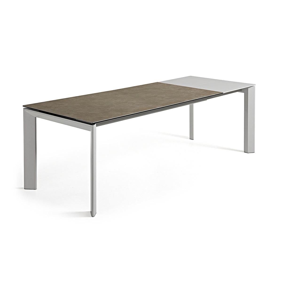 Kave Home Axis eettafel uitschuifbaar 140/200x90 cm Grijs