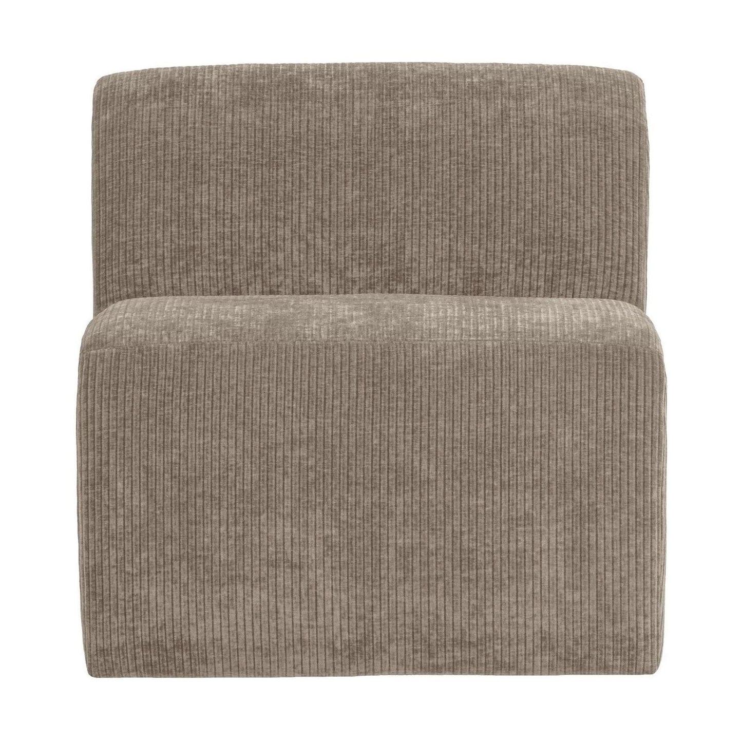 WOOOD Mojo Base eetkamerbank 84 cm met rugleuning rib Donkerzand