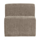WOOOD Mojo Base eetkamerbank 84 cm met rugleuning rib Donkerzand