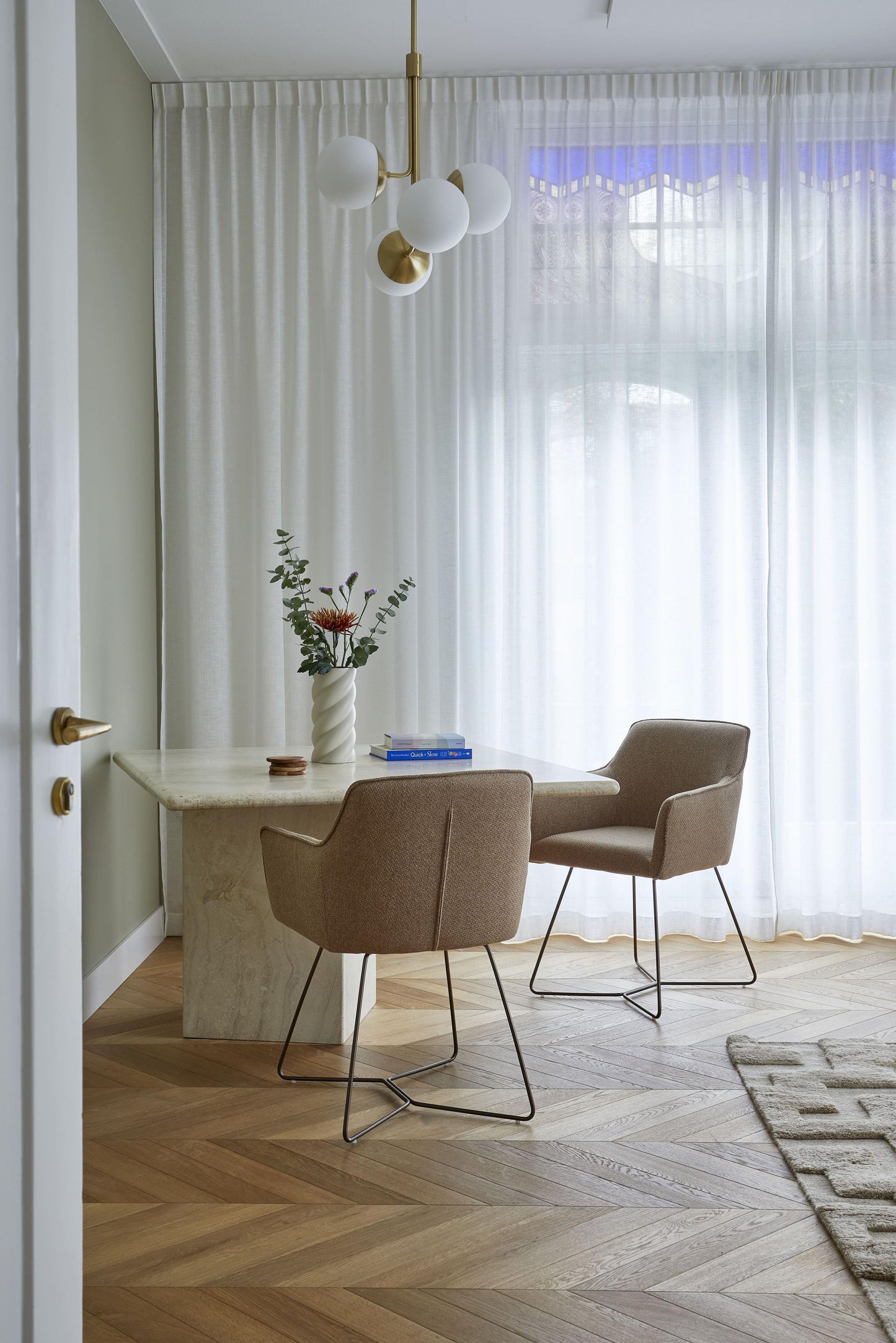 Jesper Home Hofu eetkamerstoel Wild Walnut turn black