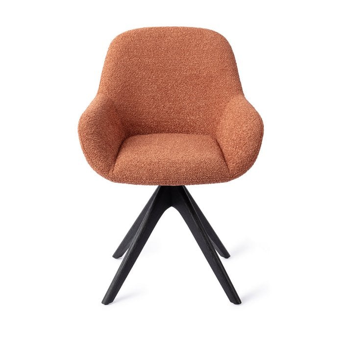Jesper Home Kushi eetkamerstoel Amber Autumn revolve oak black