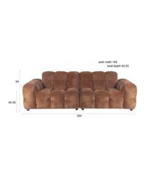 Dutchbone Hackman Seater bank Cognac