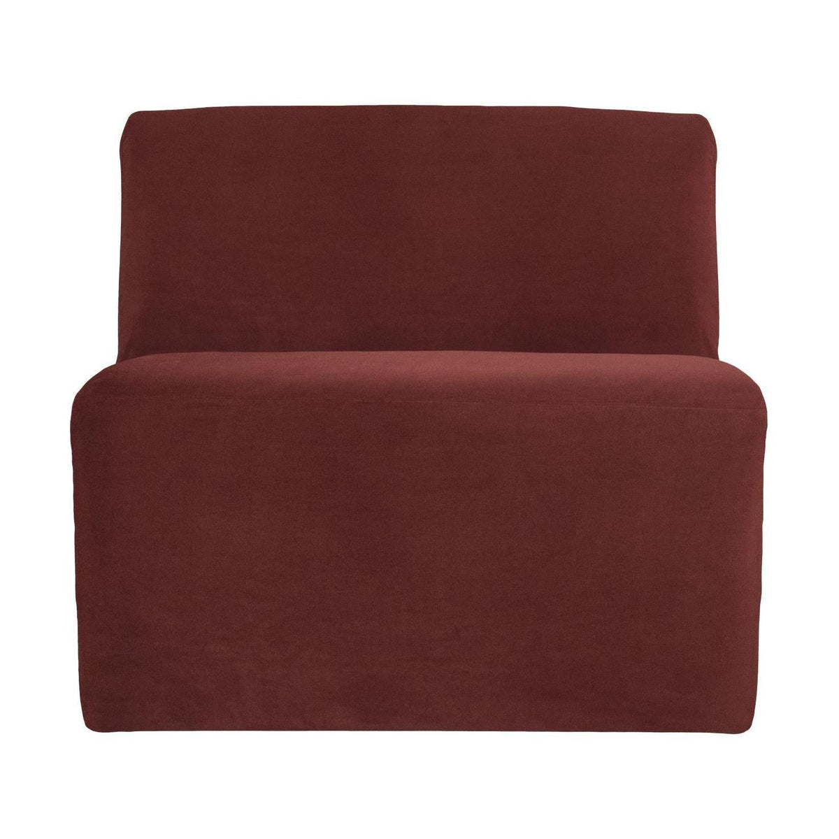 WOOOD Mojo Base 1-zits bank velvet Kastanjebruin