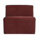 WOOOD Mojo Base 1-zits bank velvet Kastanjebruin