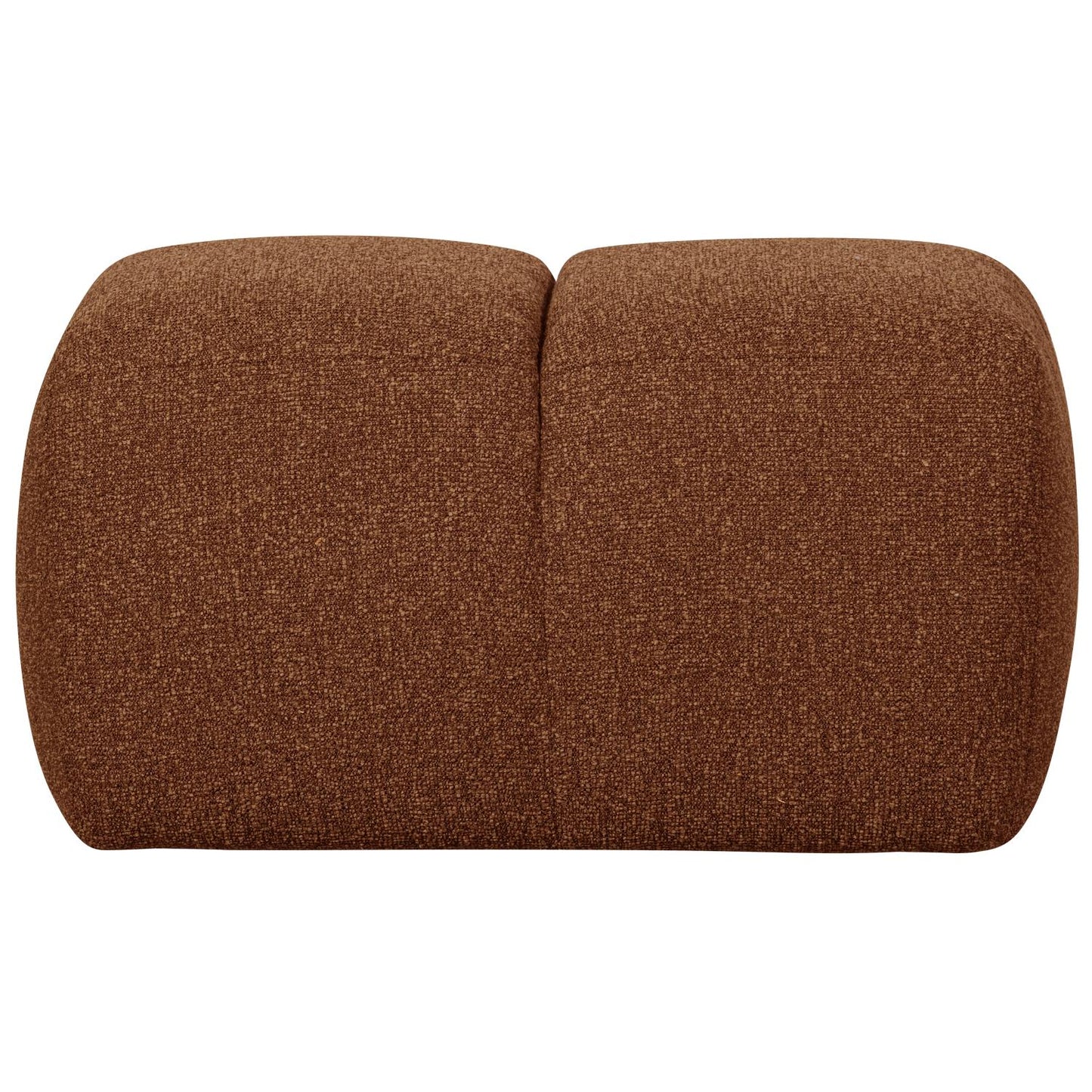 WOOOD Mojo poef bouclé Roestbruin Melange