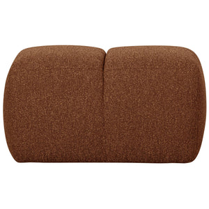 WOOOD Mojo poef bouclé Roestbruin Melange
