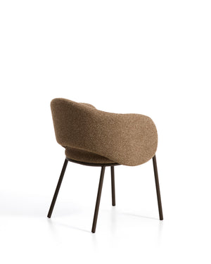 Kave Home Maina eetkamerstoel chenille Brown