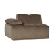 WOOOD Mojo 1-zits bank arm links velvet Taupe