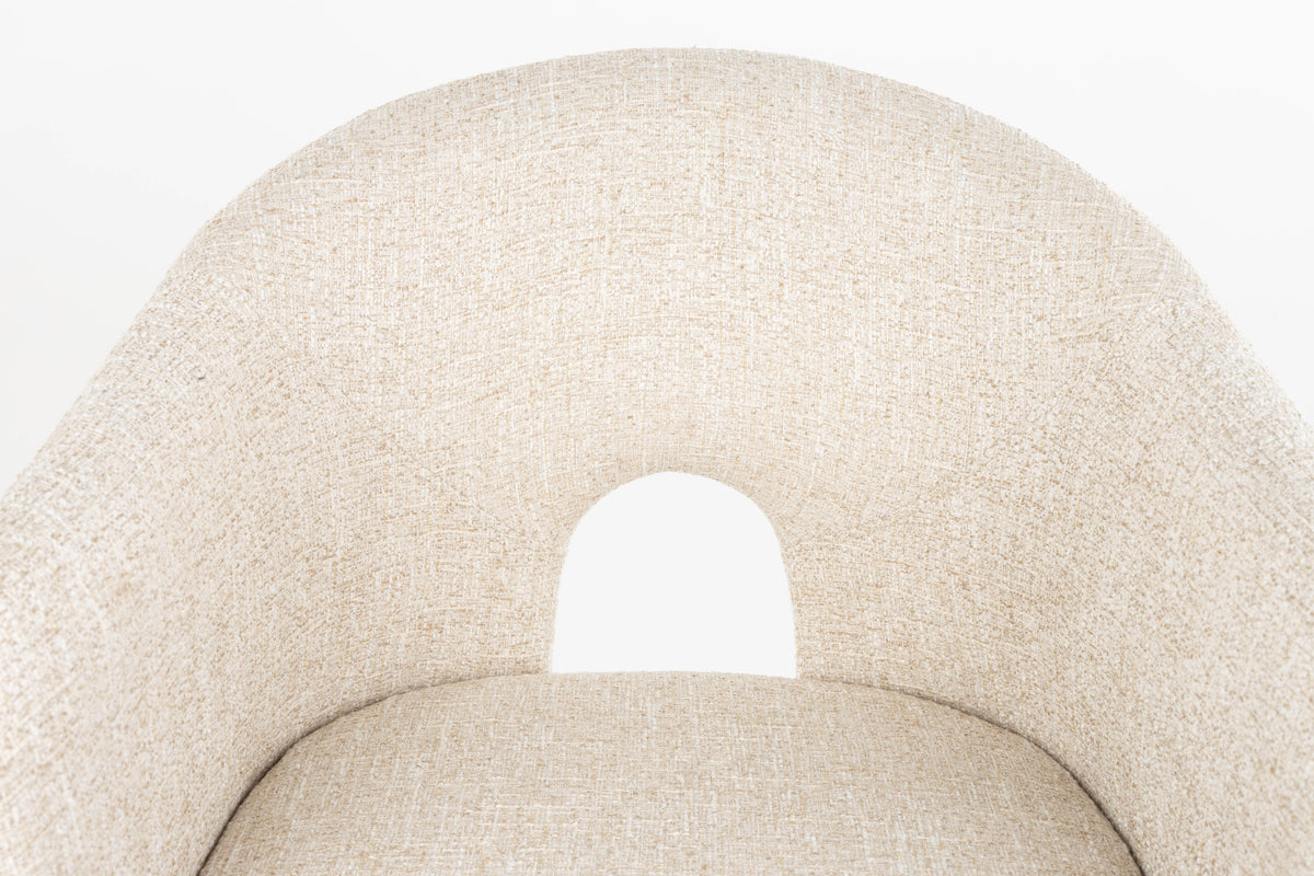 Zuiver Contour eetkamerstoel Beige