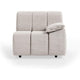 HKliving Wave bank right low arm Sneak Light Grey
