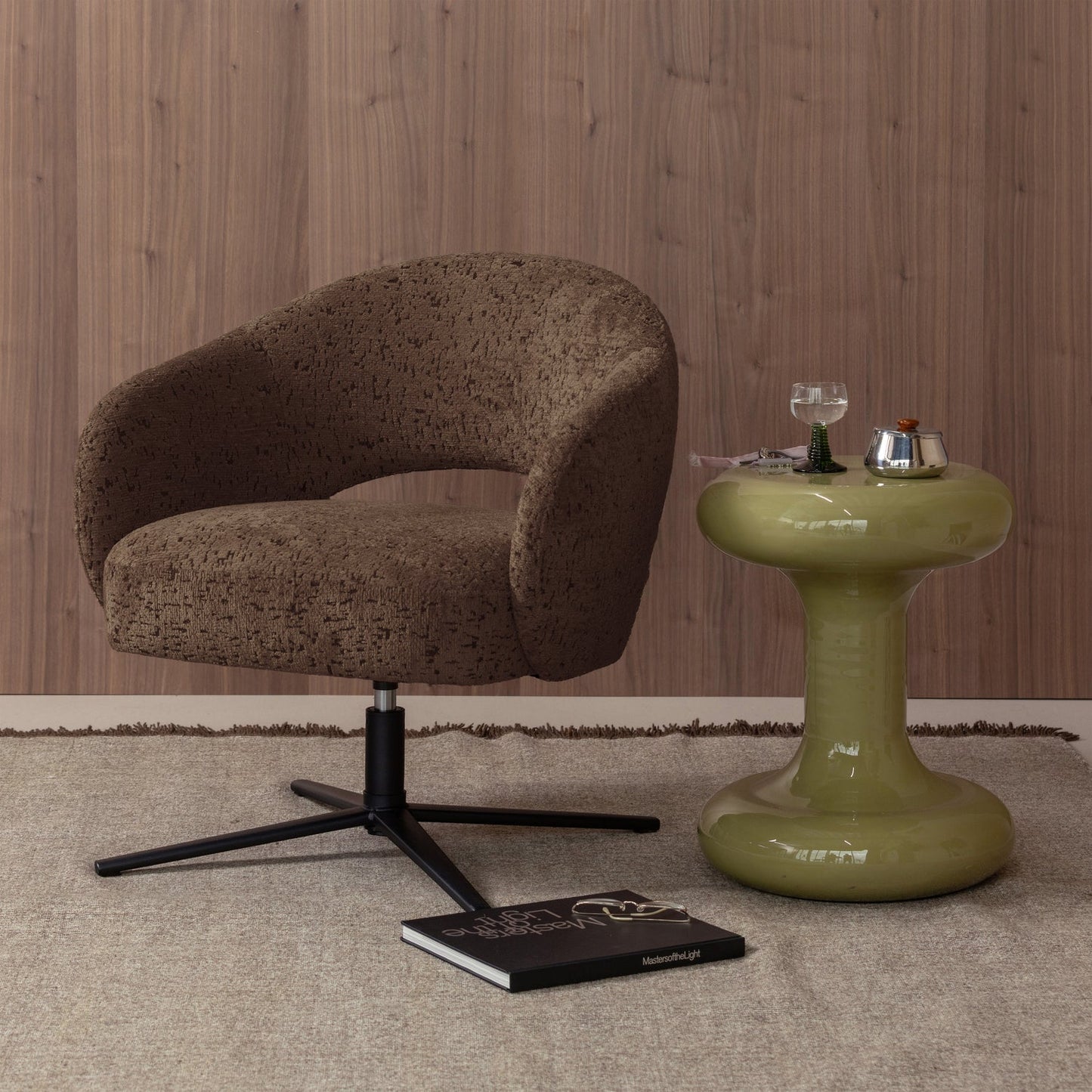 WOOOD Pico fauteuil Bruin