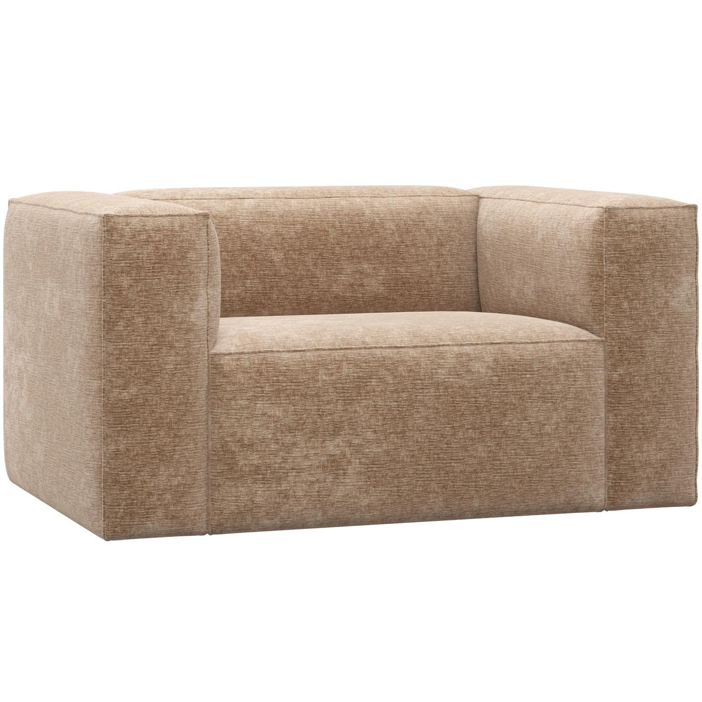 WOOOD Bean fauteuil Chenille Velvet Perzikroze