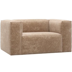 WOOOD Bean fauteuil Chenille Velvet Perzikroze