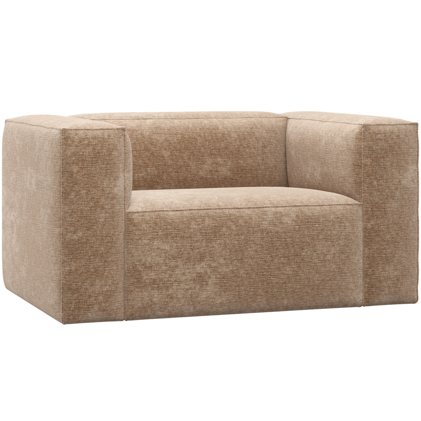 WOOOD Bean fauteuil Chenille Velvet Perzikroze