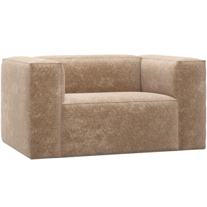 WOOOD Bean fauteuil Chenille Velvet Perzikroze