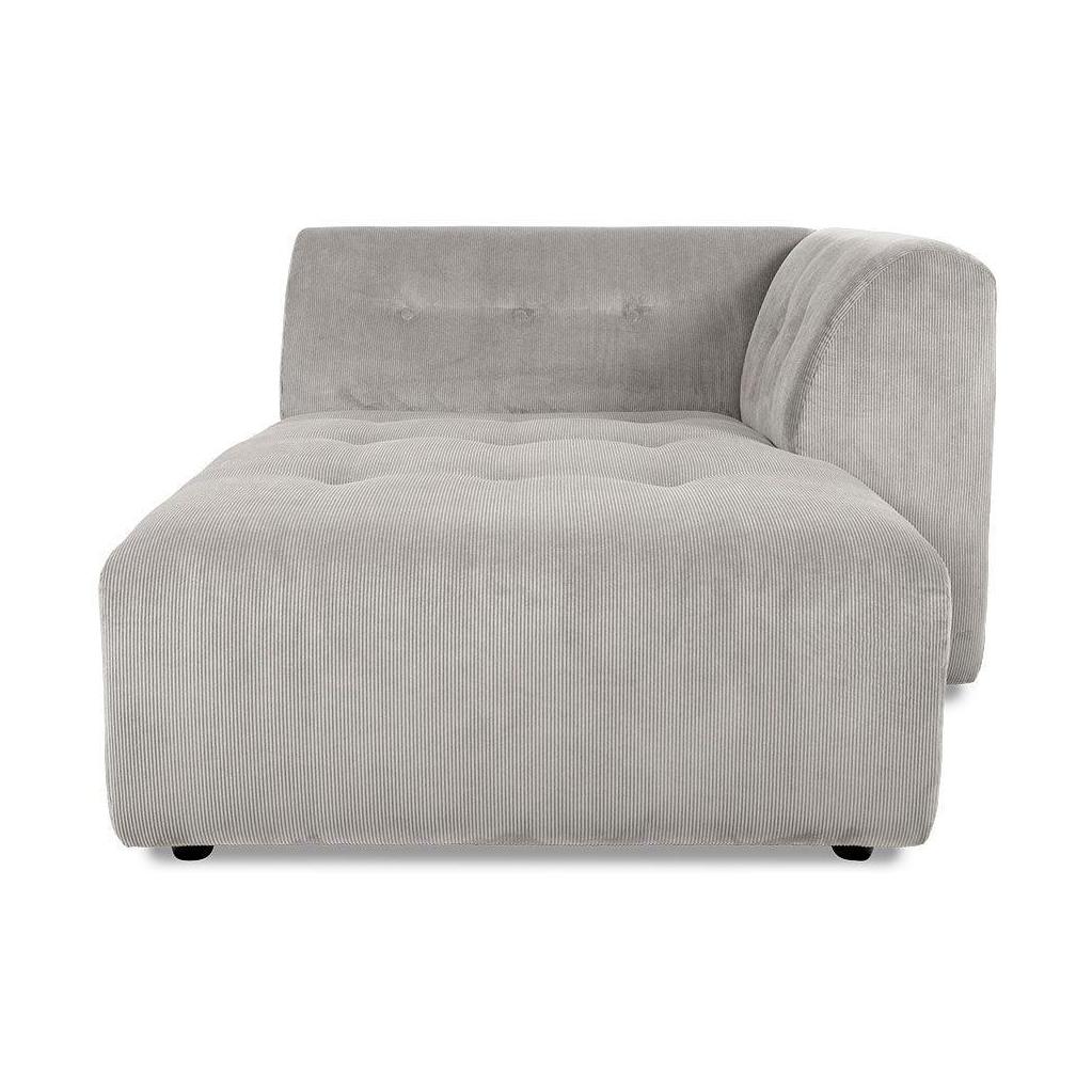 HKliving Vint bank right divan Corduroy Rib Cream