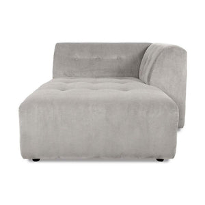 HKliving Vint bank right divan Corduroy Rib Cream