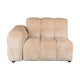 Dutchbone Hackman module met arm links velvet Beige