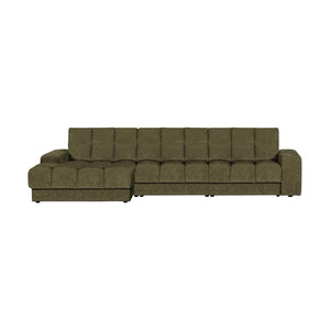 WOOOD Second Date chaise longue bank links velvet Groen