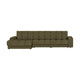WOOOD Second Date chaise longue bank links velvet Groen
