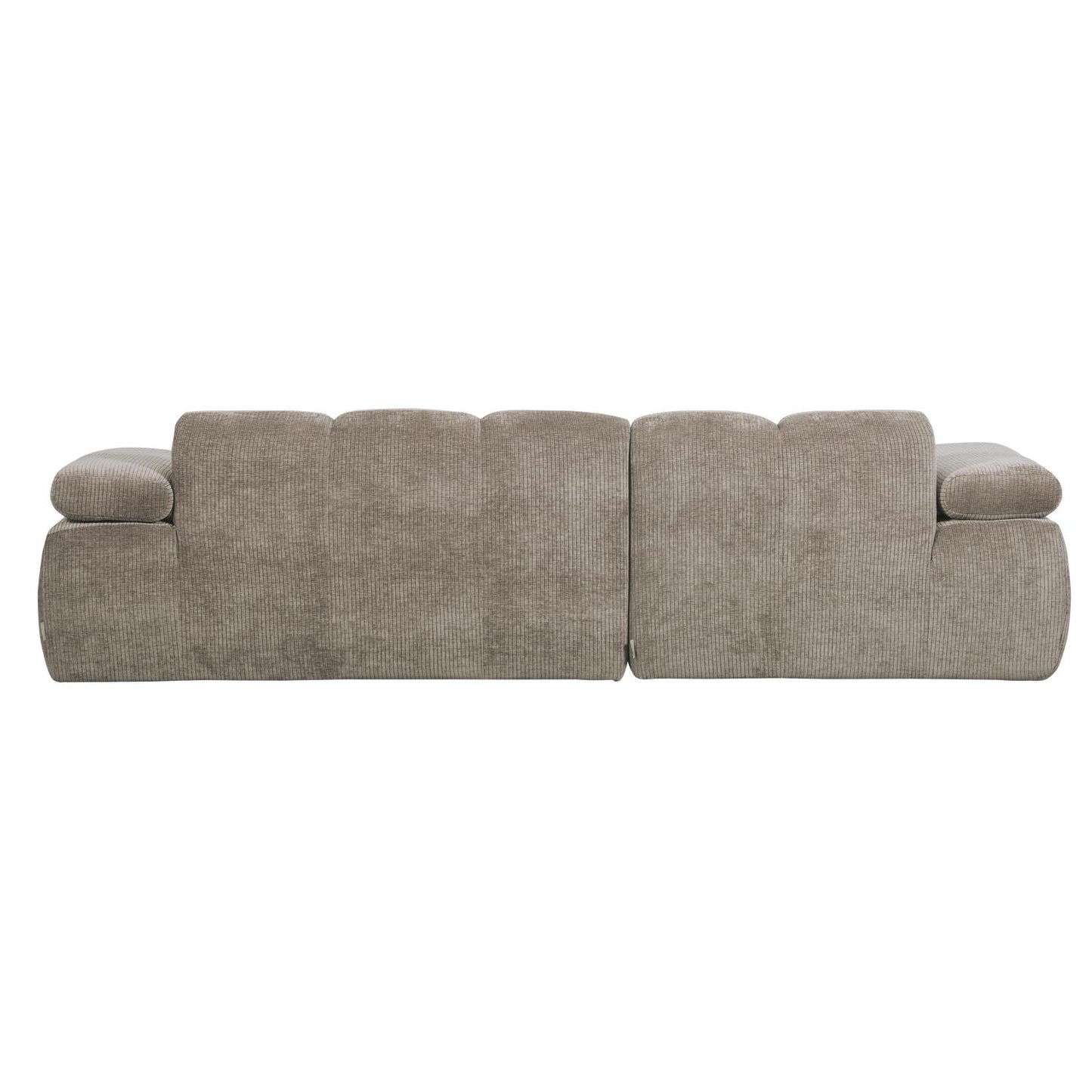 WOOOD Mojo chaise longue bank links ribstof Donkerzand