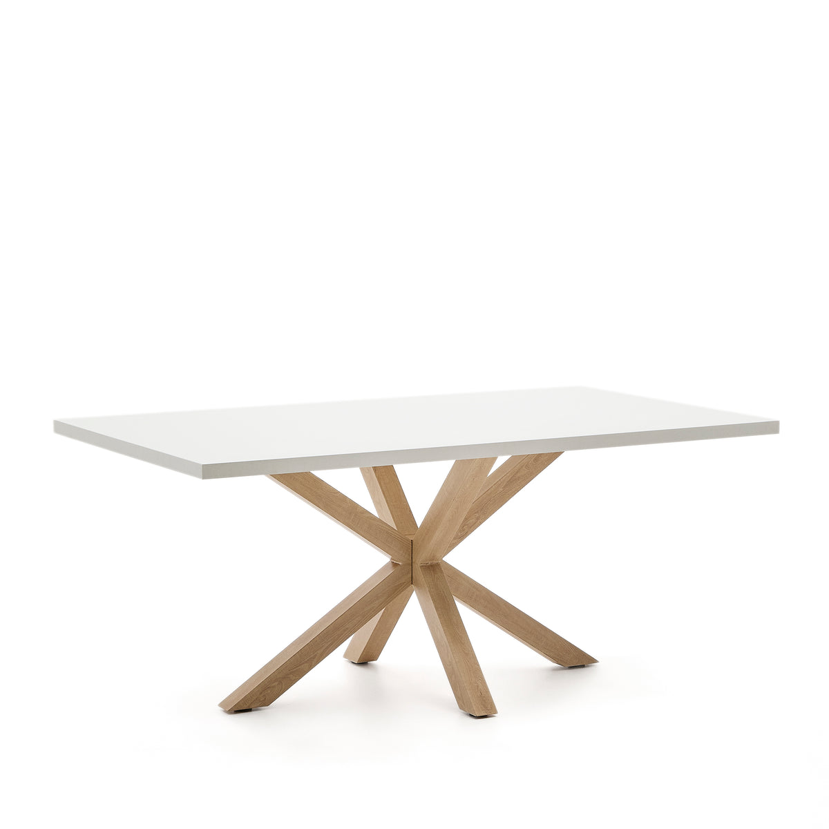 Kave Home Argo eettafel rechthoek 180x100 cm White/Natural
