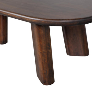 WOOOD Roundly salontafel Donkerbruin