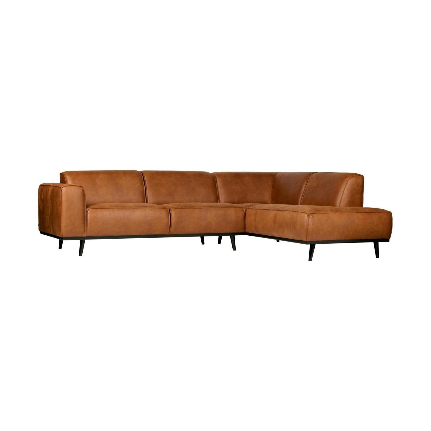 WOOOD Statement hoekbank rechts Ecoleer Cognac