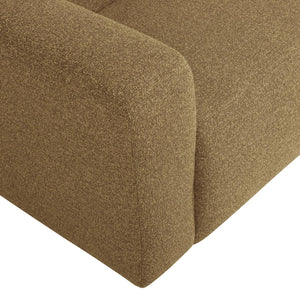 WOOOD Mojo Base 2-zits bank arm links bouclé Geel/Bruin