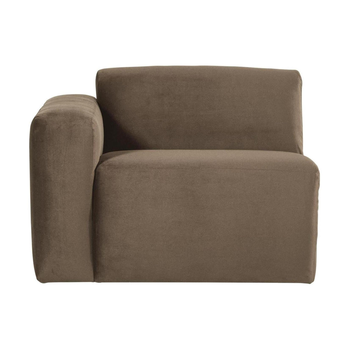 WOOOD Mojo Base 1-zits bank arm links velvet Taupe