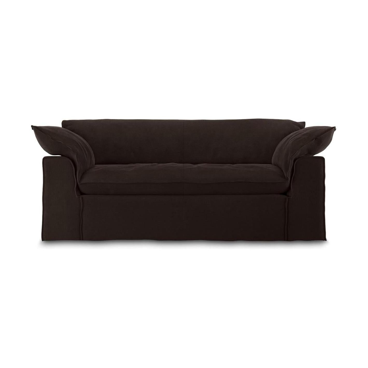 HKliving Nomad bank 204 cm Royal Velvet Espresso