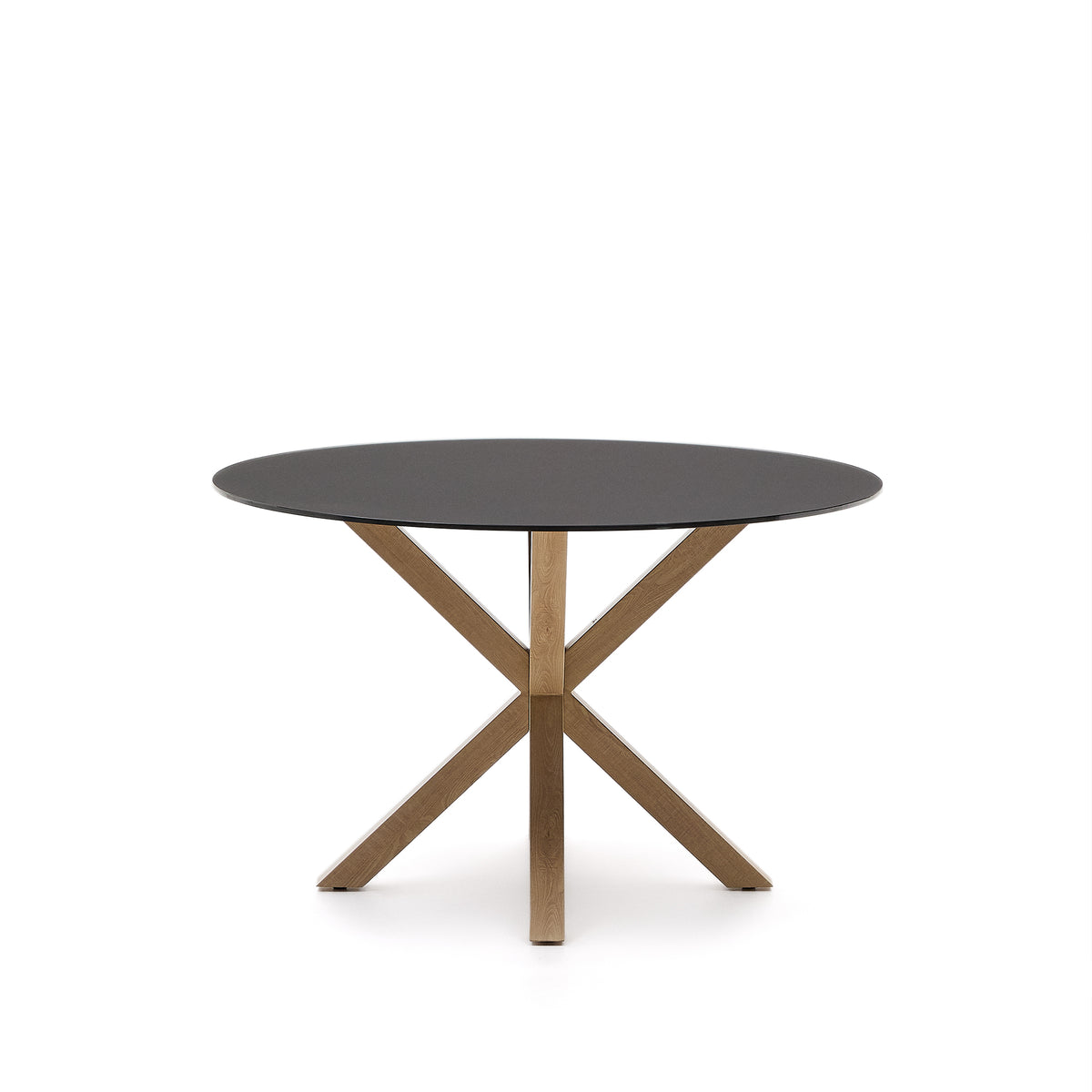 Kave Home Argo eettafel rond Ø120 cm Black/Brown