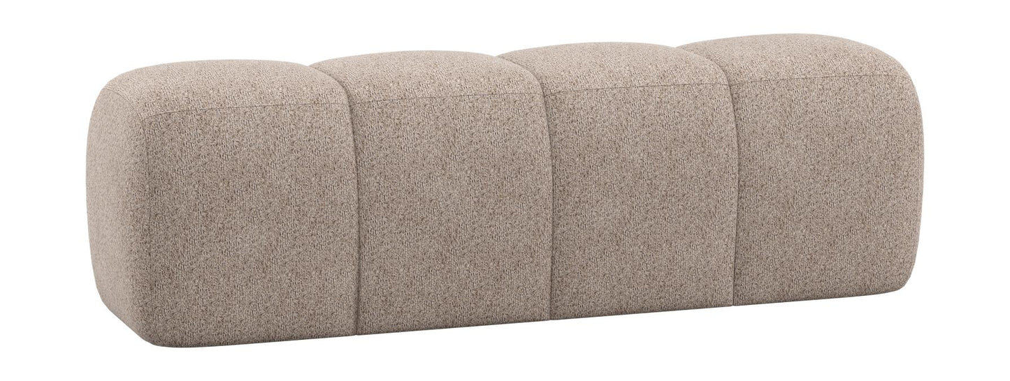 WOOOD Mojo eetbank 164 cm Wollig Donkerzand