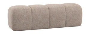 WOOOD Mojo eetbank 164 cm Wollig Donkerzand