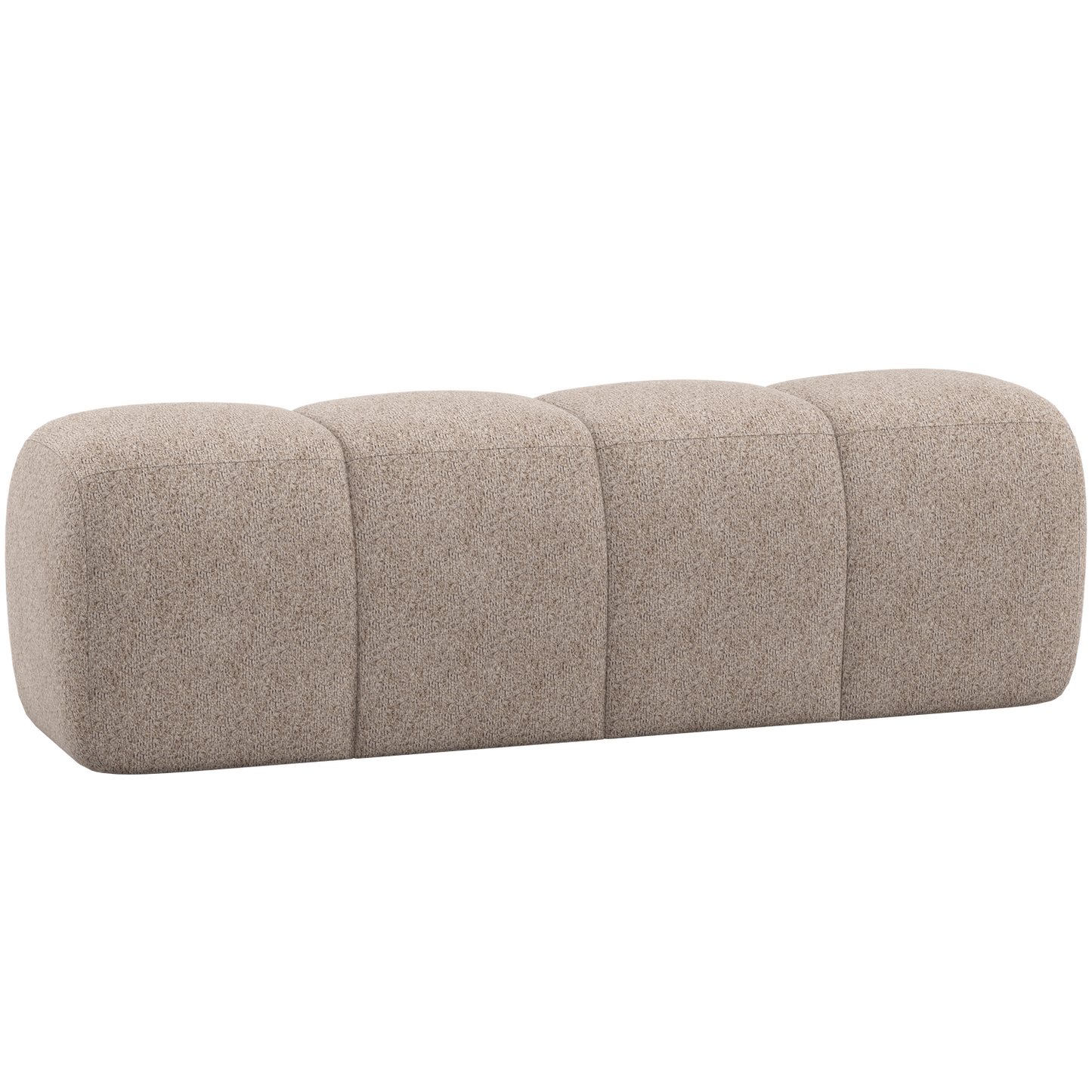 WOOOD Mojo eetbank 164 cm Wollig Donkerzand