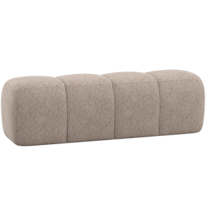 WOOOD Mojo eetbank 164 cm Wollig Donkerzand