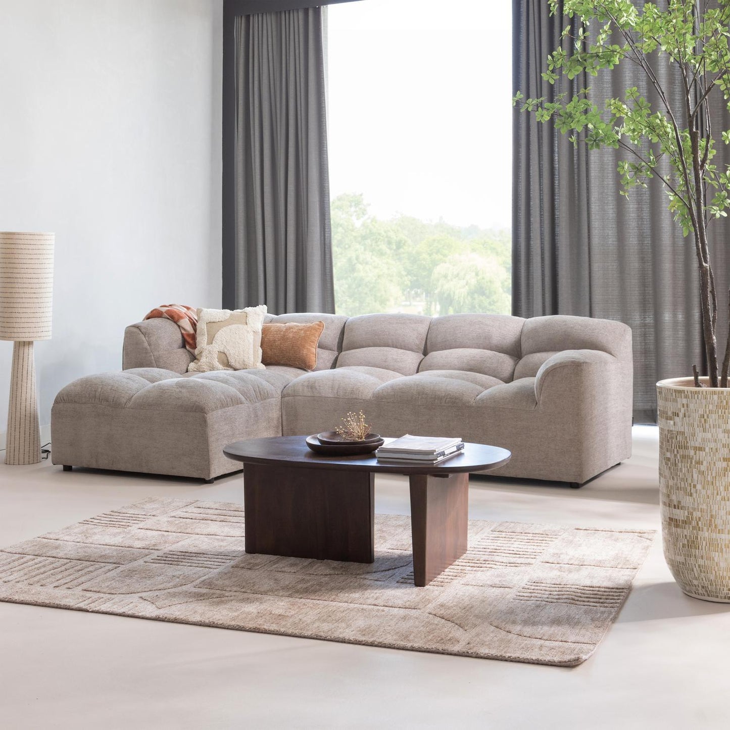 WOOOD Seam salontafel Walnoot