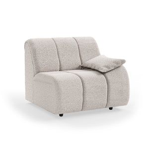 HKliving Wave bank right low arm Sneak Light Grey