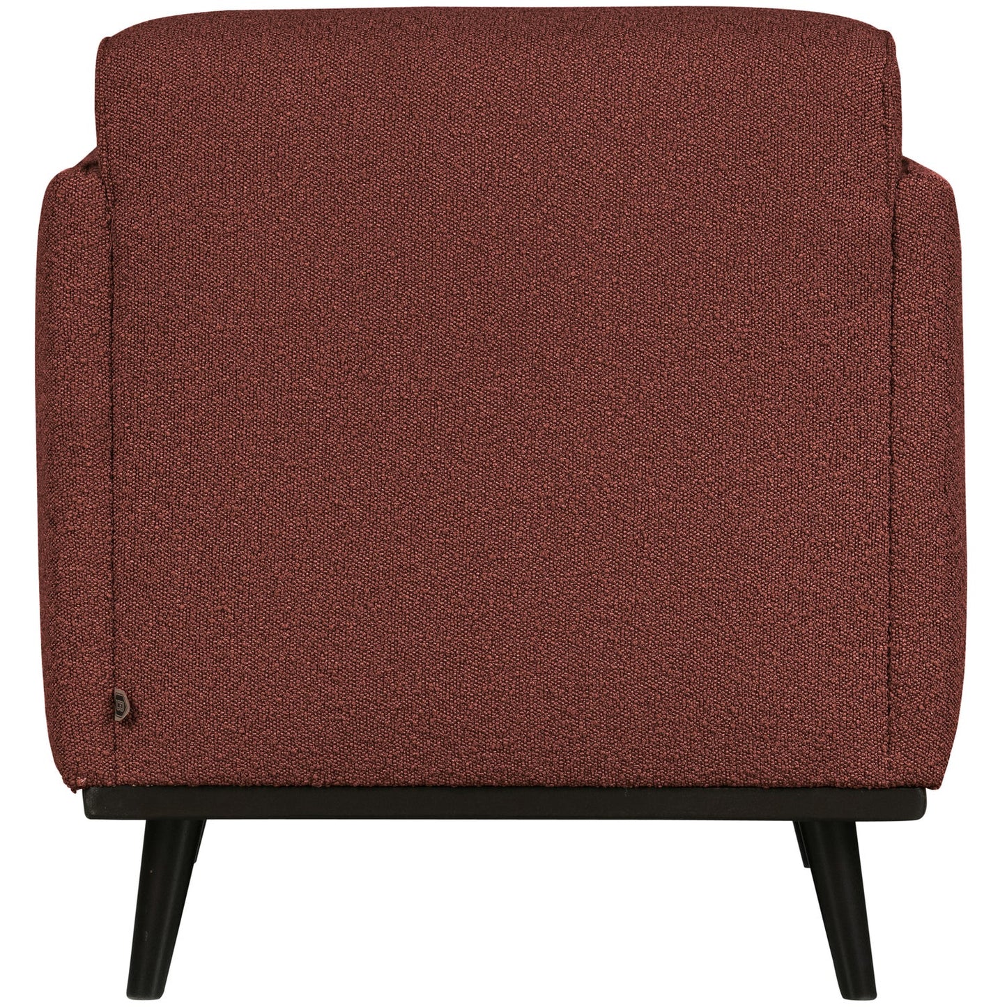 WOOOD Statement fauteuil met arm Bouclé Kastanjebruin