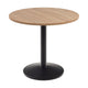 Kave Home Esilda eettafel rond Ø90 cm Naturel/Zwart