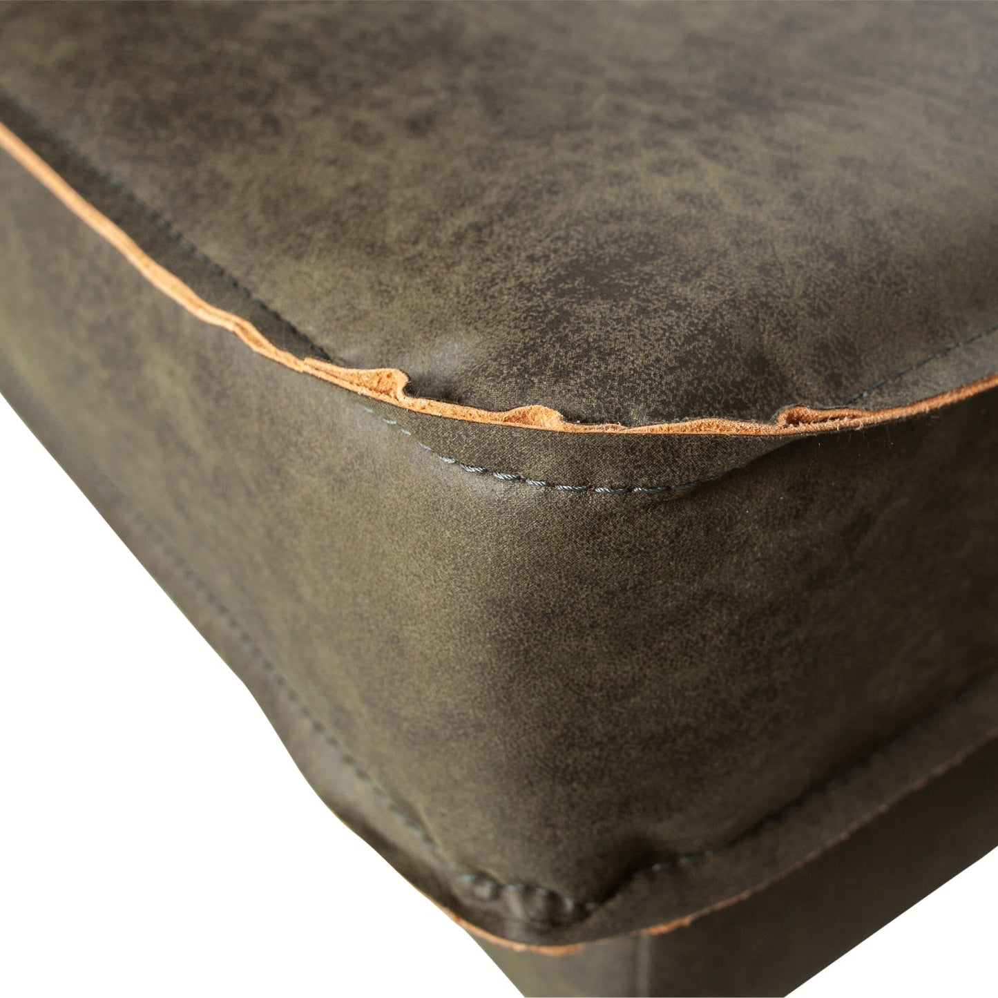 WOOOD Rodeo daybed links eco-leer Olijfgroen