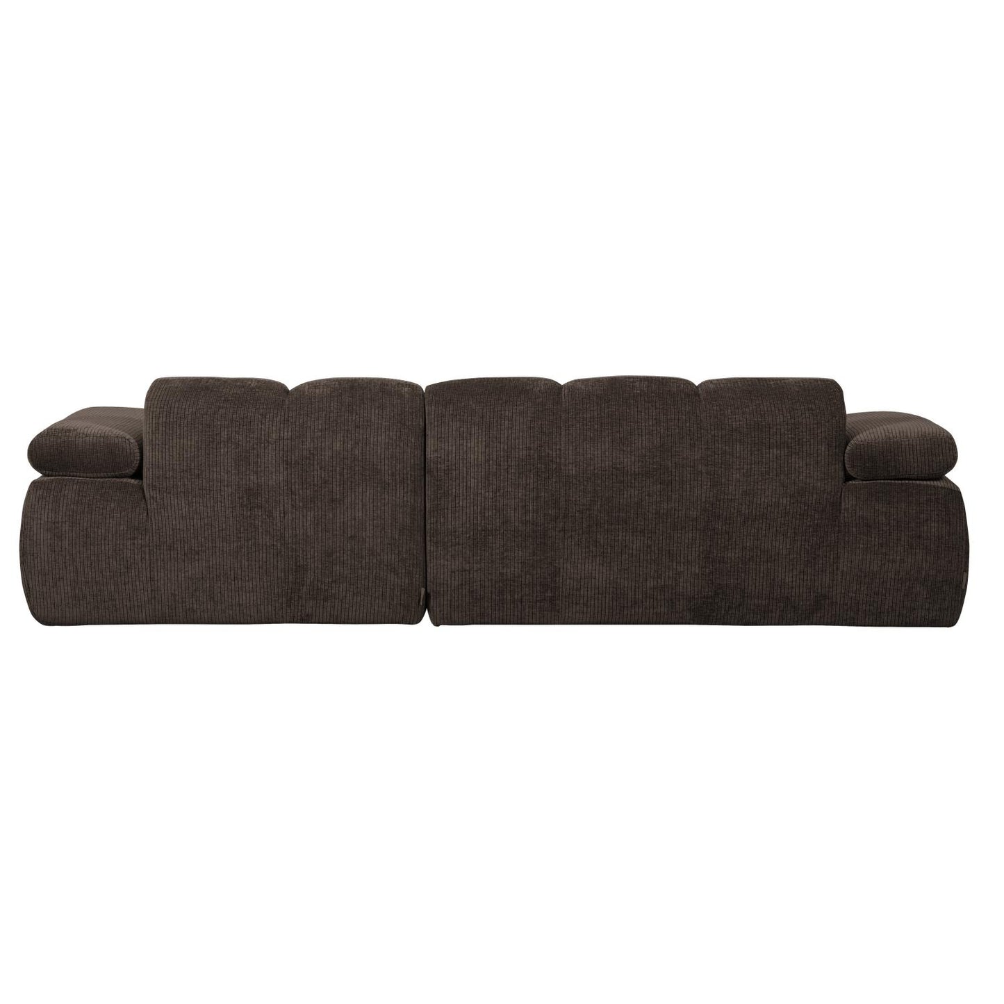 WOOOD Mojo chaise longue bank rechts ribstof Bruin