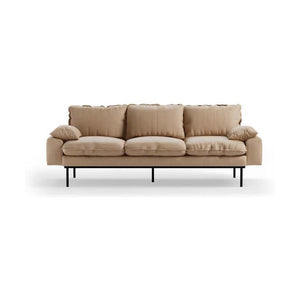 HKliving Retro 3-zitsbank Knotted Sand