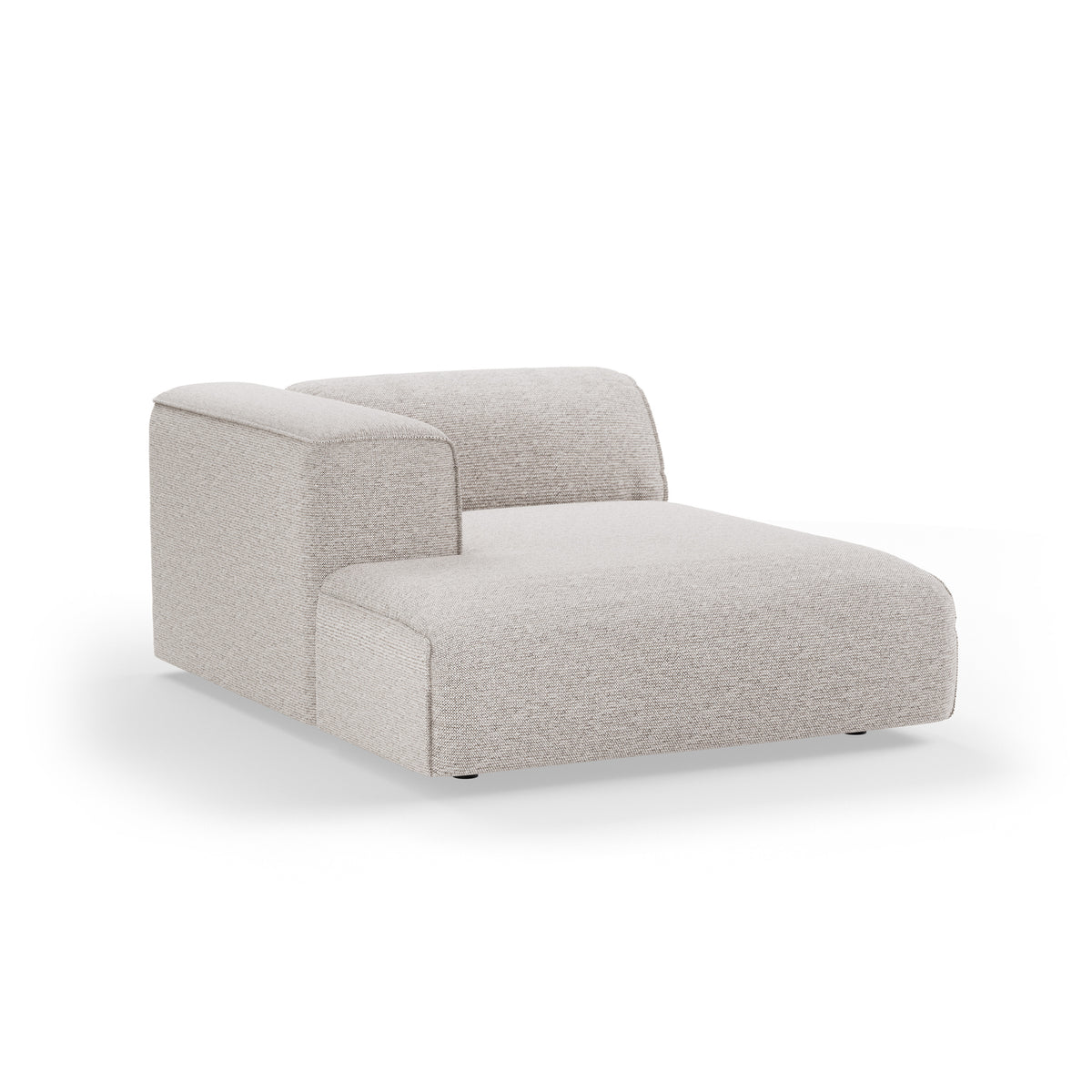 HKliving Flake bank left divan Sneak Light Grey