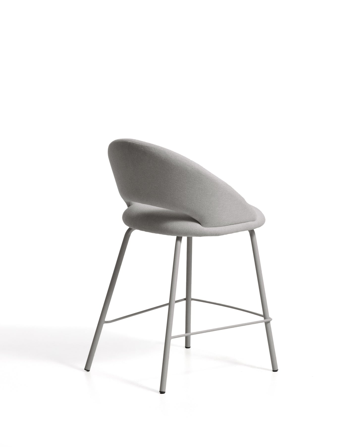 Kave Home Bonali barkruk H65 chenille Grey
