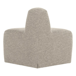 WOOOD Mojo Base eetbank hoek rond rugleuning bouclé Beige