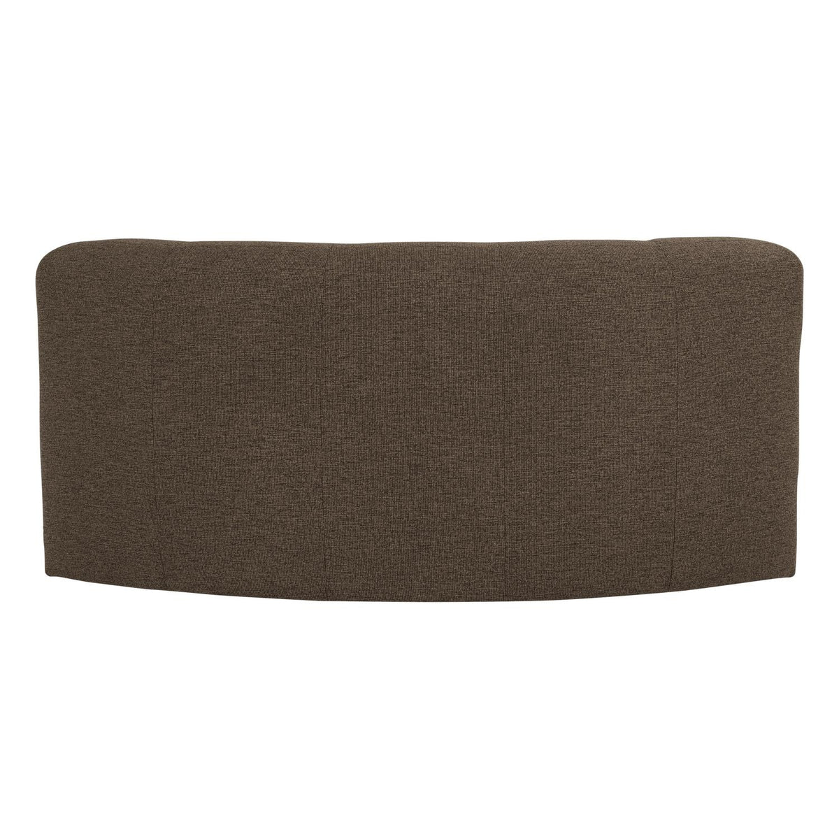 WOOOD Mojo Base eetbank halfronde hoek rugleuning bouclé Bruin